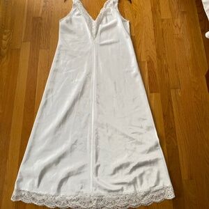 Vtg Vintage Farr West Satin Slip Dress Nightie Sz M